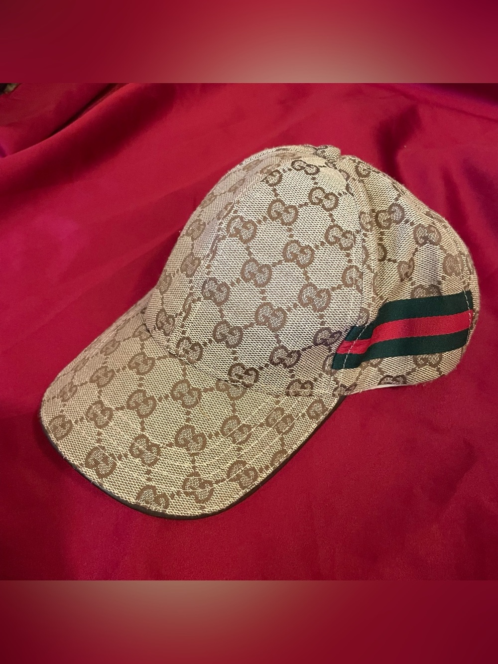 Men’s Italian logo brown gg baseball fashion cap SZ L